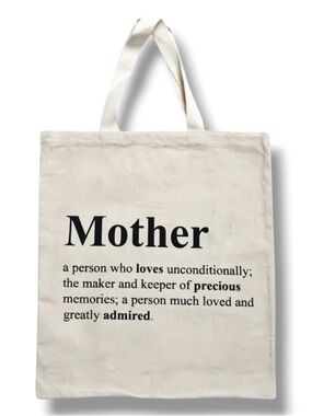 Mother Definition Mother's Day Canvas Tote Bag - NWT